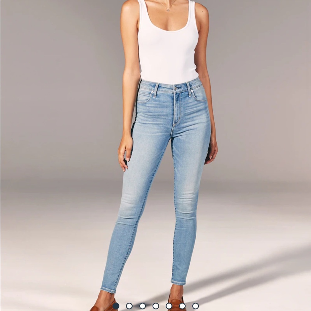 Abercrombie & Fitch High-rise super skinny jeans